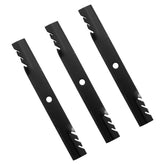 BCQNXX blades front packaging showing three-blade set and benefit of full deck replacement