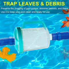 BeadChica mesh basket close-up capturing leaves and debris efficiently