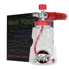 BEAR FORCE foam cannon front view showing durable build and quick connector benefit