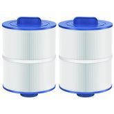 Beckacher front view of PAS50SV-F2M two-pack showing packaging and labels, easy identification benefit