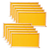 BeeCastle front view of 10-pack deep frames showing kit and packaging benefit quick setup