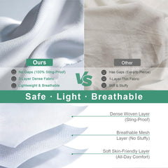 BEEKINGDOM breathable fabric texture showing ventilation and comfort