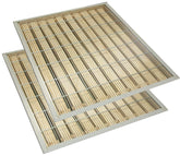 BEEXTM front view of two-pack queen excluders showing durable metal construction and fit