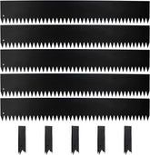 Belinova front view of five 40 inch steel strips showing pack length and finish benefits