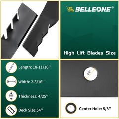 Belleone close-up of sharpened cutting edge demonstrating clean-cut performance