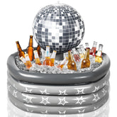 Bencailor disco ball front view showing festive design and easy serving