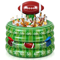 Bencailor front view cooler showing football design and party-ready ice space