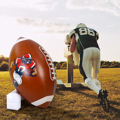 Bencailor two inflatables on a lawn creating an eye-catching tailgate