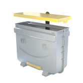 Benefitbee front view of assembled trap hive showing entrance and portability benefit