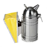Benefitbee front view of bear-shaped smoker showing durable stainless steel and handy handle