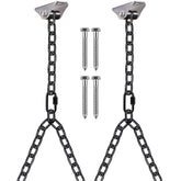 BeneLabel front view of the complete hanging chain kit, ready-to-install and durable