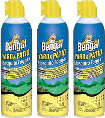Bengal fogger front can showing label and fast knockdown for outdoor insects