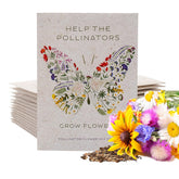 Bentley Seed Co. front packaging showing 25 kraft seed packets and gift-ready design for pollinator gardens