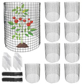 Benwanfee front view of full 10-pack plant cage set showing contents and ease of use