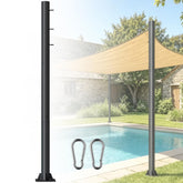 BeoYjVon front packaging showing pole kit and included parts for quick setup