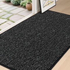 BEQHAUSE front view of 36x60 door mat showing full coverage and clean look