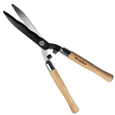 Berry&Bird front view of full-length hedge shears showing balanced design and length