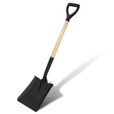 BERSCIT front view showing square blade and full shovel for durable yard work