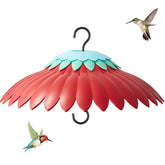Beserie red dome front view showing coverage and bird-friendly color