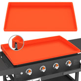 BESSIO front view 36-inch griddle mat showing full coverage and tidy protection