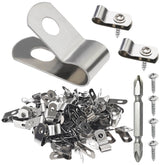 BESTEEL front packaging showing 400-piece stainless clip kit and organized contents benefit
