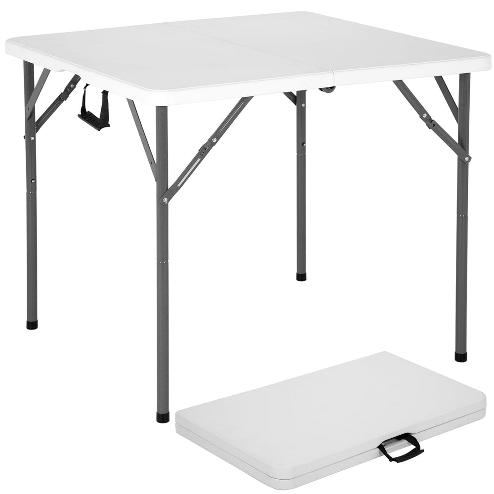 BestOffice table front view showing white top and stable frame for versatile use