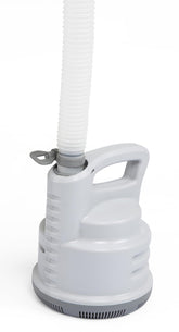 Bestway front view of pump showing compact design and easy placement benefit