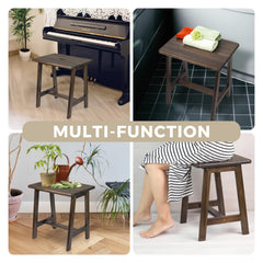 BETSEO stool staged in bathroom demonstrating moisture-resistant finish and practical use