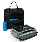 Betta SE Plus front view showing sleek skimmer and benefit of continuous surface cleaning