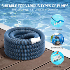 BEWAVE hose attached to vacuum head showing secure connection and usability