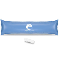 BEWAVE front view of pool pillow packaging showing product and size benefits