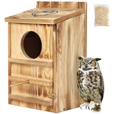 BFAZKXY front view of owl house showing weatherproof finish benefit