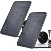 BGJOY solar panel front packaging showing twin-pack and accessories for easy setup