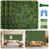 BHXCL front view of assembled panels showing full green coverage and instant privacy