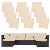 BIETYONE front view of 12-piece packaged cushion covers shows complete set and value