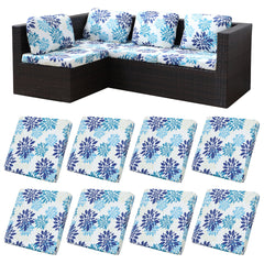 BIETYONE front view of packaged 8-piece outdoor cushion covers showing full set