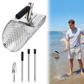 Biggun front view of the stainless steel scoop and shovel kit showing durability benefit