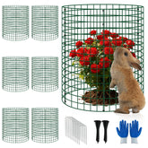 Bigwish front view of 6-pack kit showing panels and stakes protecting seedlings
