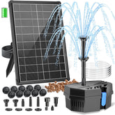 Biling front packaging showing pump kit and components for easy setup