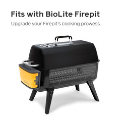 BioLite folding handles lifted to reveal safe, heat-resistant grip and portability