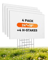 Biotol front-facing four-pack showing boards and stakes, clear visibility benefit