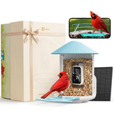 Birdfy front view with gift box showcasing premium packaging and easy setup benefit