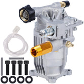 Biswing pump front view showing durable aluminum body and compact design benefit