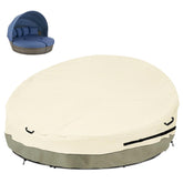 Bitubi front view of beige cover showing full protection and curb appeal