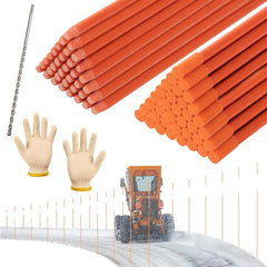 Biubee front packaging showing 100 orange fiberglass markers, clear quantity benefit