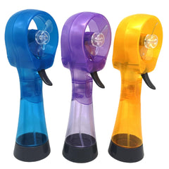 BJPEY front view of three fans showing colors and compact portability