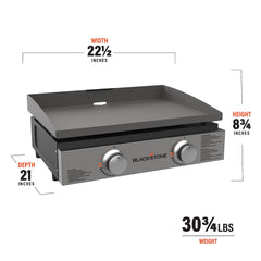 Blackstone burners and knobs showing independent heat control advantage