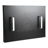 Blackstone 5079 front view showing sleek powder-coated finish and logo, protects griddle