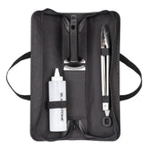 BLACKSTONE front packaging showing full five-piece griddle toolkit and bag, for organized transport