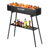 BLAFANE front view showing compact charcoal grill and sturdy frame for reliable cooking